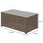 Metal Outdoor Side Table , 90cm cm W 50cm cm D-440033198