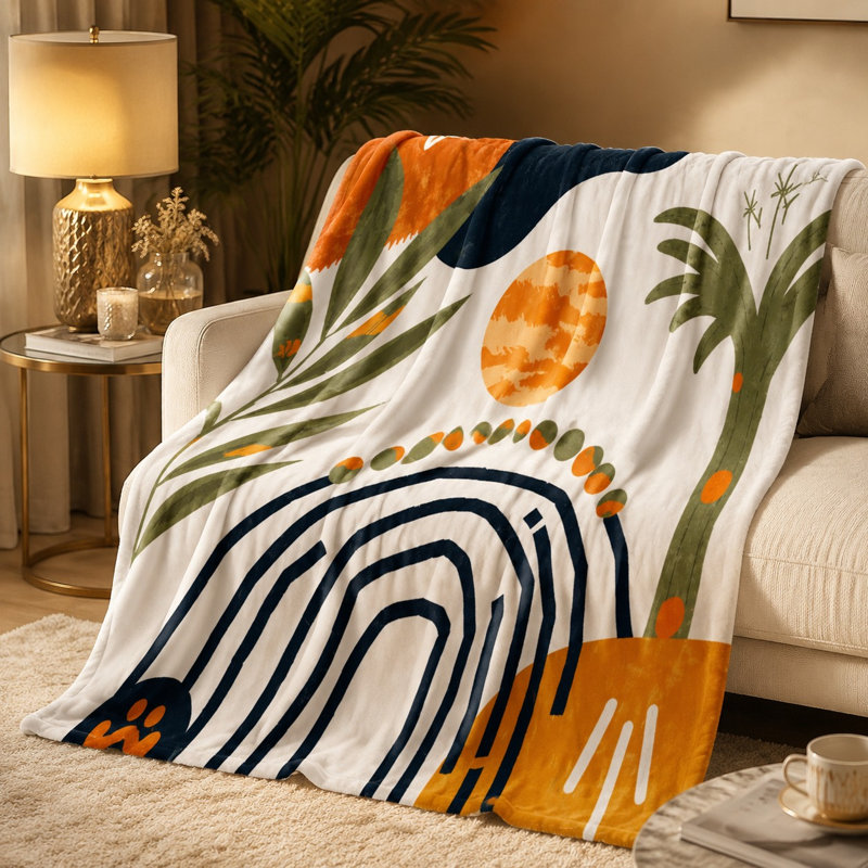 Jeté douillet en flanelle Cozy, L 80 po x l 60 po