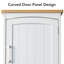 Armoire de rangement murale à porte simple avec tablette réglable Latitude Run® - blanc et gris-208945512