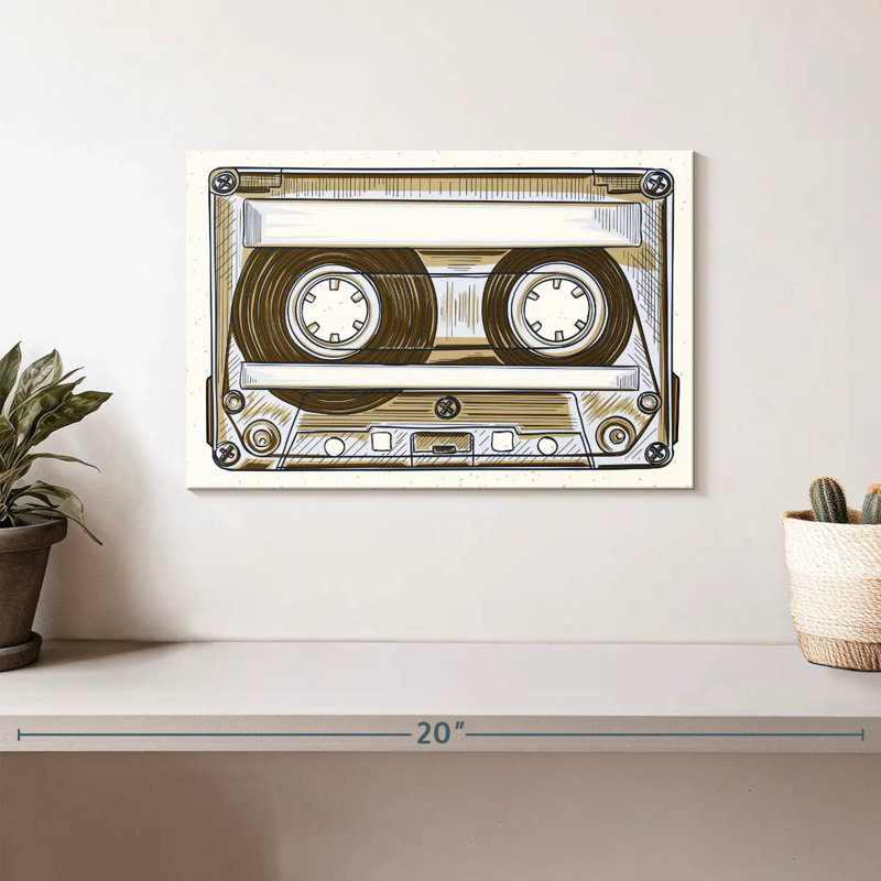 Abarca Audio Cassette, 8" H x 12" W