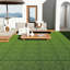 54 tuiles de gazon artificiel à emboîtement - 12 po x 12 po pour ensemble de terrasses