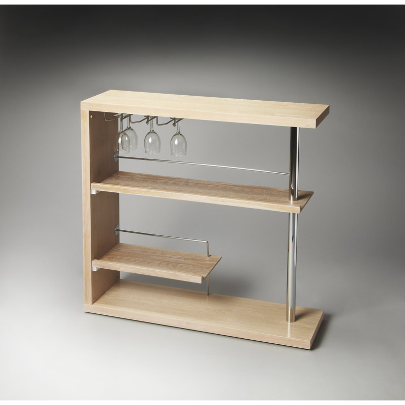 Bar avec rangement pour le vin Shirlee, Aube grise