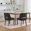 Ensemble de 2 chaises de salle à manger en bois, chaise de salle à manger rembourrée en tissu moderne, chaise de ferme pour salle à manger, noir-2139794039