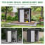 Outdoor Waterproof 5X3 Ft. D Metal Garden Storage Shed-115337251