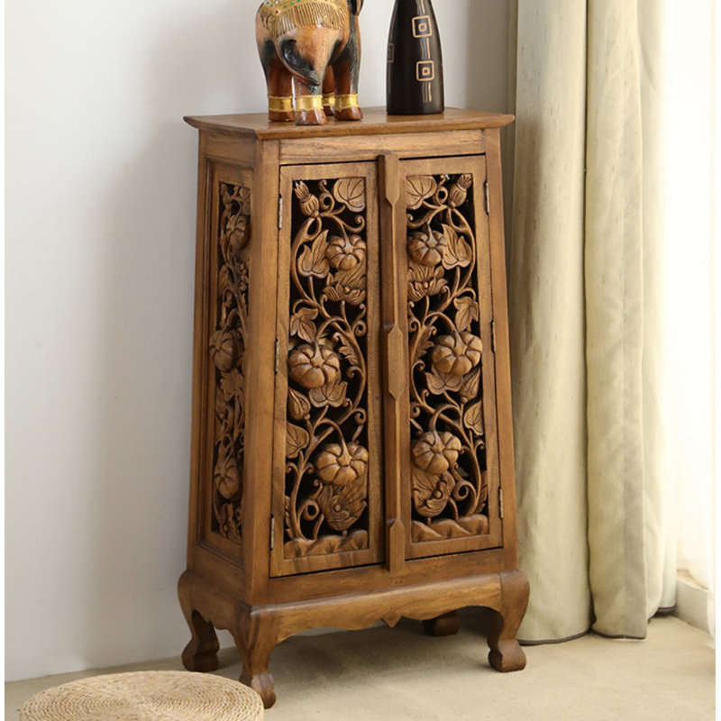 Solid Wood Accent Cabinet