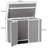 Trash Can Shed 5 ft. W 2 ft. D Polypropylene Garbage Shed-110188666