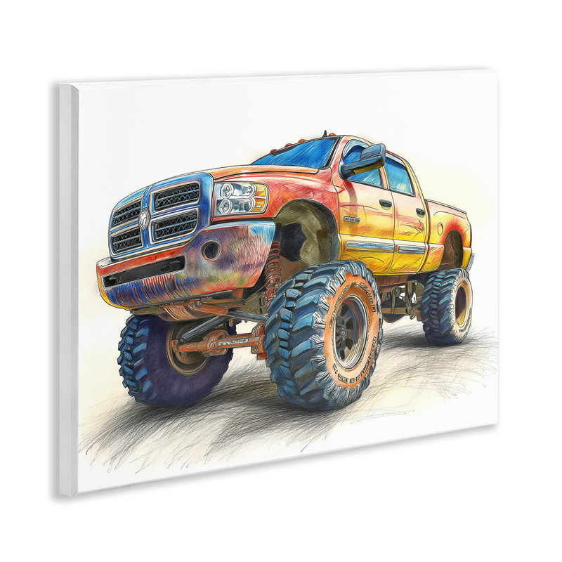 Plaque murale de camion soulevé, design par Steve Hunziker