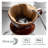 Dowan 4.3" Brown Ceramic Coffee Dripper, Pour-Over Coffee Filter for Brewing-126557272