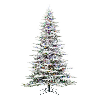 7.5' H Lighted Artificial Fir Christmas Tree