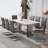 Marble Glass Dining Table(Only Table)-364990816