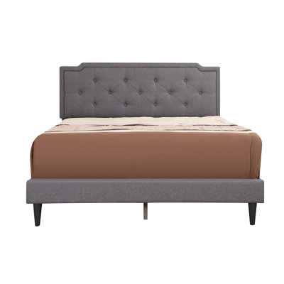 Deb Queen Box Spring Bed, Gray
