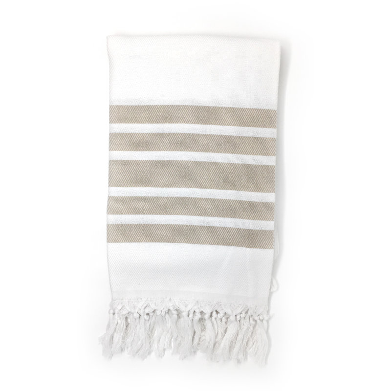 Cotton Ultra Light Beach Towel, Beige