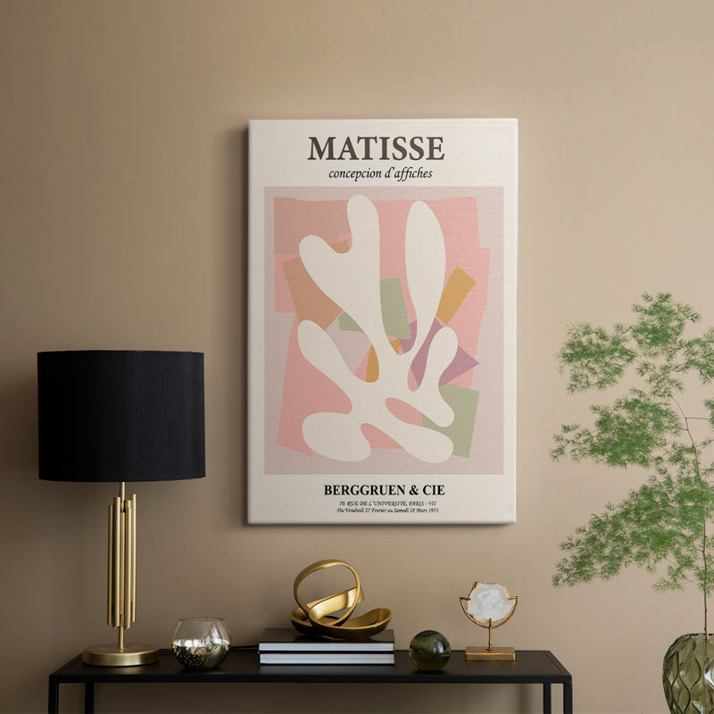 Matisse, reproduction d'art encadrée - Cavas, H 60 po x l 40 po