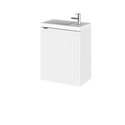 Fusion 405mm Single Bathroom Vanity with Integrated Polymarble Basin