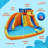 Banzai Drop Zone Water Park: Outdoor Inflatable Water Park, Motor Air Blower, (14Ft 7In L X 13Ft 4In W X 8Ft H), Ages 5+