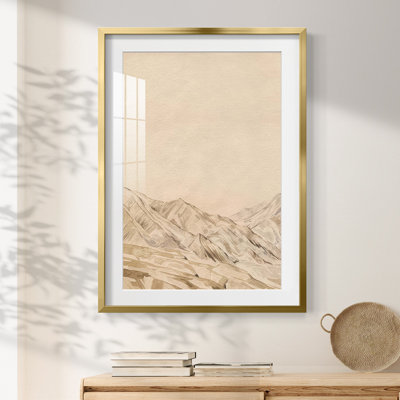 Twilight Peaks I -Framed Print