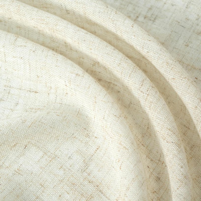 Rideaux en lin naturel occultant 100% Goffredo pour chambre à coucher Double couche Drape Farmhouse