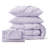 Bedsure Twin-XL Pintuck Bed-in-a-Bag- Light Purple Pinch Pleat Comforter with Sheets, Pillowcases & Shams-108919603-101518301