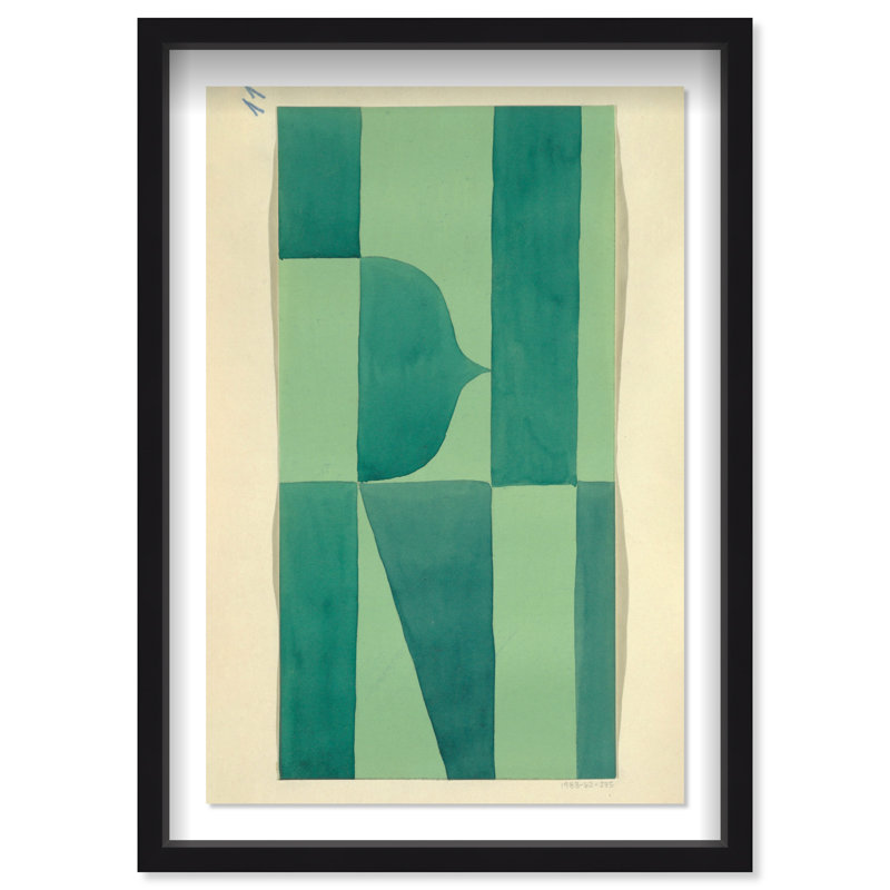 «Erickson Green Abstract» par Joss & Main - reproduction, H 25 po x l 17 po, Noir