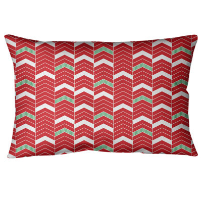 Coussin lombaire à chevrons