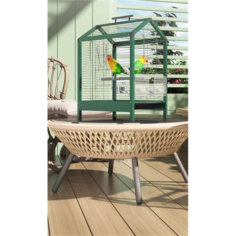 Cage à oiseaux 19,48 po Francka, Vert