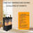 Portable 1500W Electric Fireplace Heater, 3D Led Flame, Double , For Indoor, Home, Office, Christmas Decoration Home