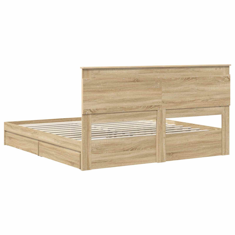Bed, Sonoma Oak, Super King (6')