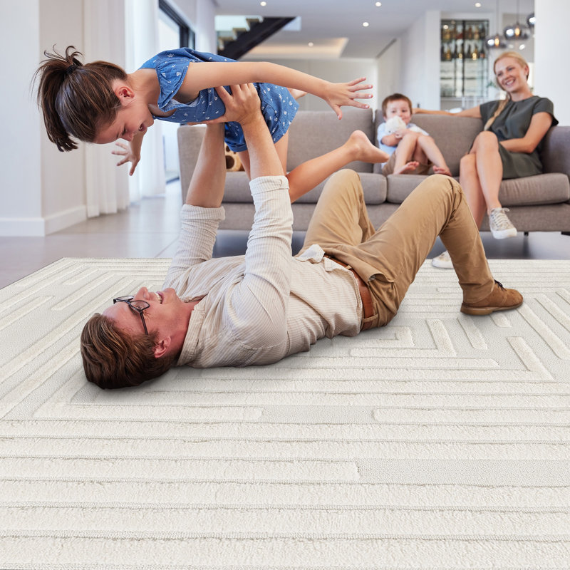 Tapis contemporain d'intérieur, Tapis de couloir 2 pi 2 po x 8 pi