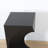 Jacquese Black Side Table – Sculptural Architectural Accent Table 