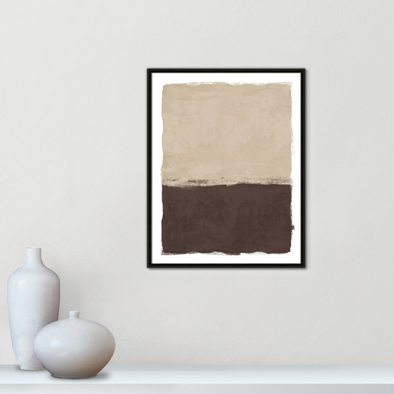 «Brownie Sundae II» par Natalie Carpentieri, L 23,5 po x H 29,5 po, Flottant espresso