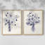 Impression coquelicots bleu marine I-Premium - prêt à accrocher - aucun clou requis - aucun clou requis-1667661848-1667661851