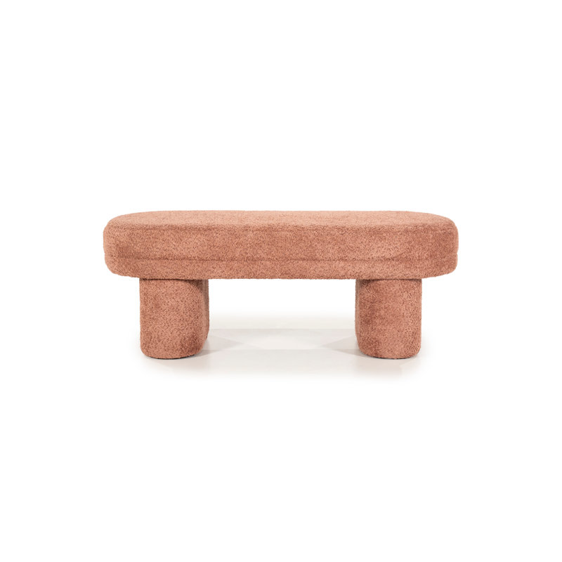 Rama Polyester Upholstered Bench, Red