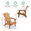 Hudson Wooden Adirondack Garden Chair