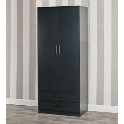 Diahna 2 Door Manufactured Wood Wardrobe