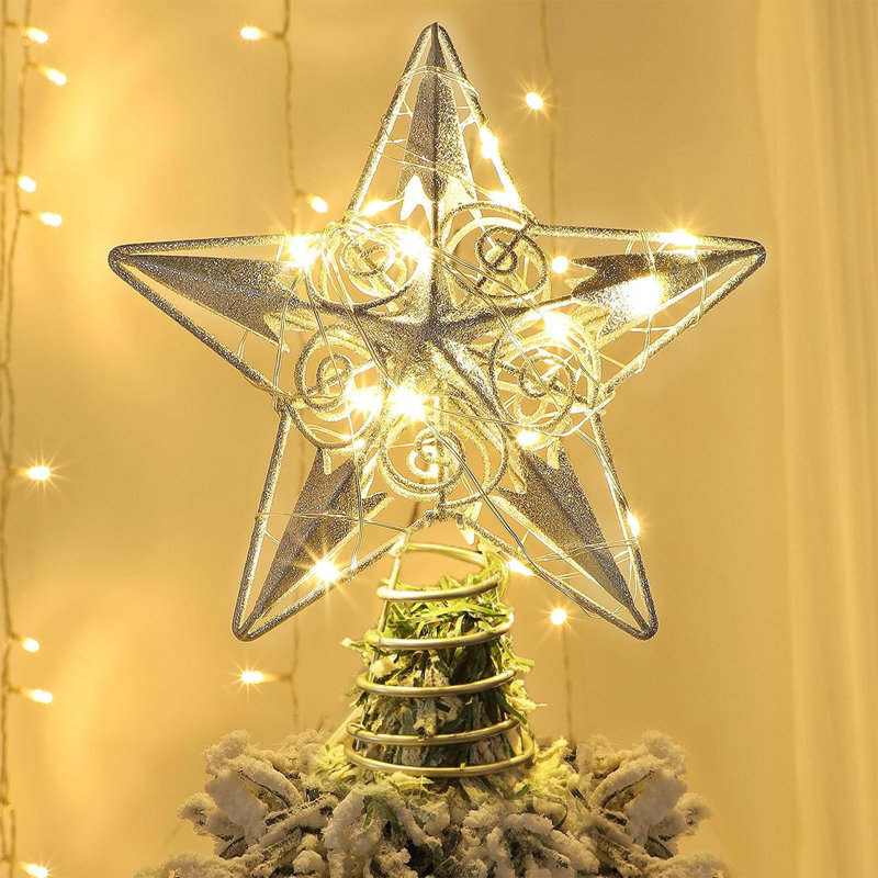 Star Tree Topper with LED Lights