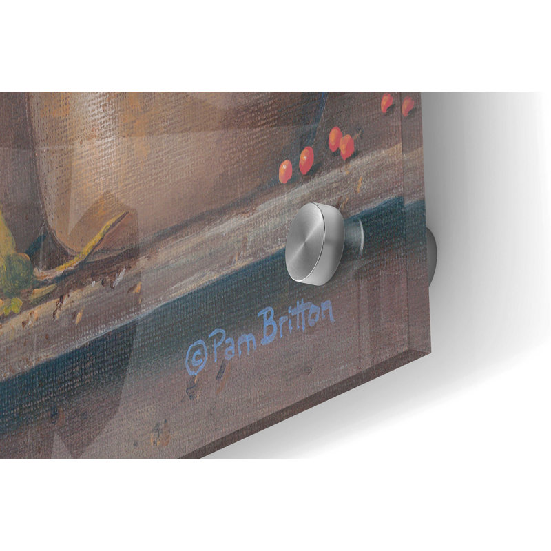 «Love Abides Here Shelf» par Pam Britton - peinture sans cadre, H 24 po x l 36 po x P 0,2 po
