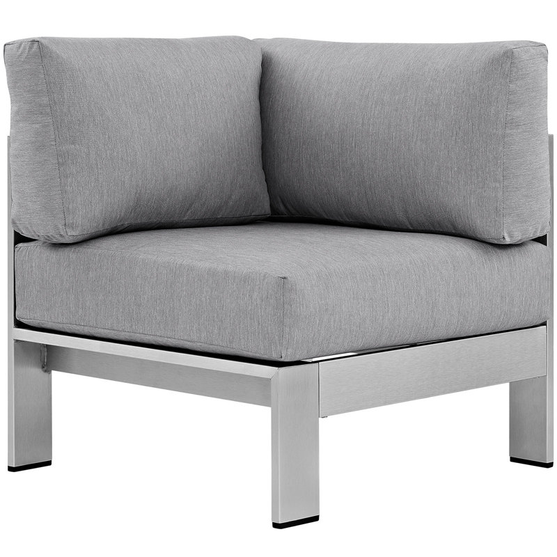 Fauteuil d'extérieur Shore, gris