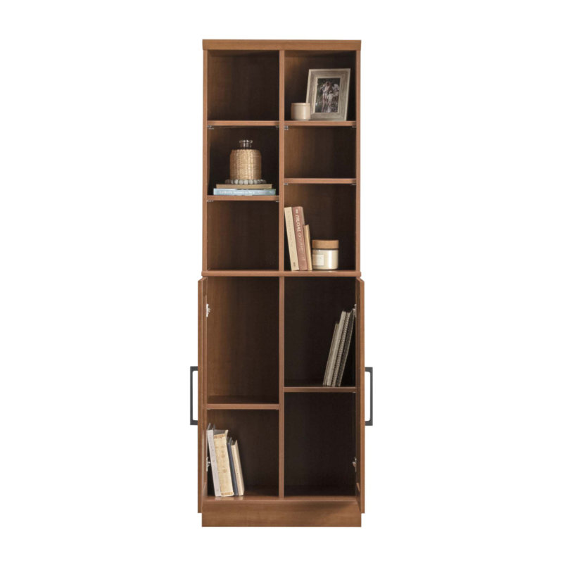 Versatile Storage Cabinet with Adjustable Shelves and Brown Finish for Organized and Stylish Home Use, Brown