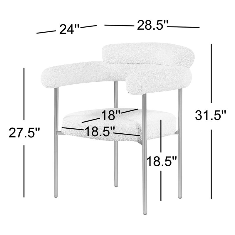 Joni Boucle Upholstered Arm Chair