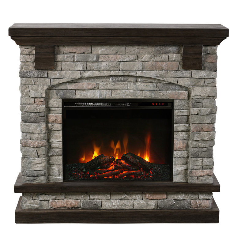 43.3 inch Electric Fireplace With Mantel