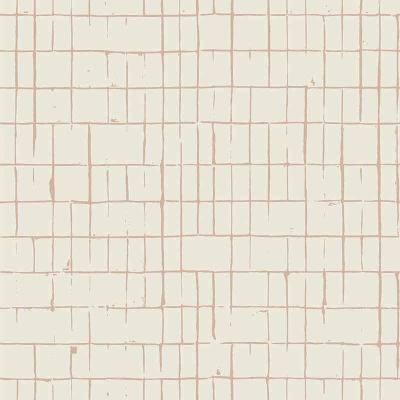 Fractured Grid - Sunset Cream Wallpaper