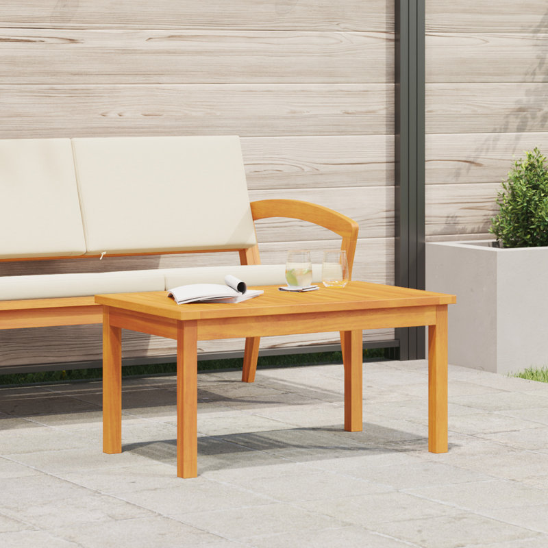 Solid Wood Coffee Table, 38cm H x 75cm L x 45cm W