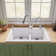 33'' L Drop-In Double Bowl Granite Kitchen Sink
