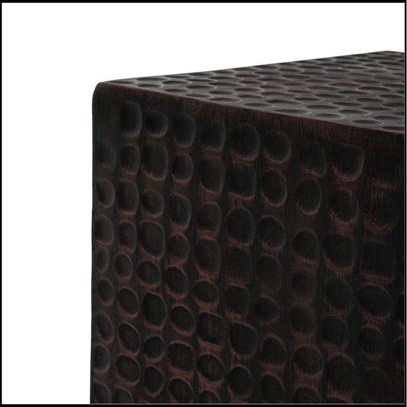 Table d'appoint extérieure cannelée durable MGO, parfaite pour le patio, le jardin et la piscine