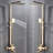 Chrome Finish Rain Shower System with Thermostatic Valve and Adjustable Handheld Spray