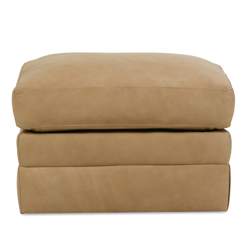 Madeline Leather Ottoman