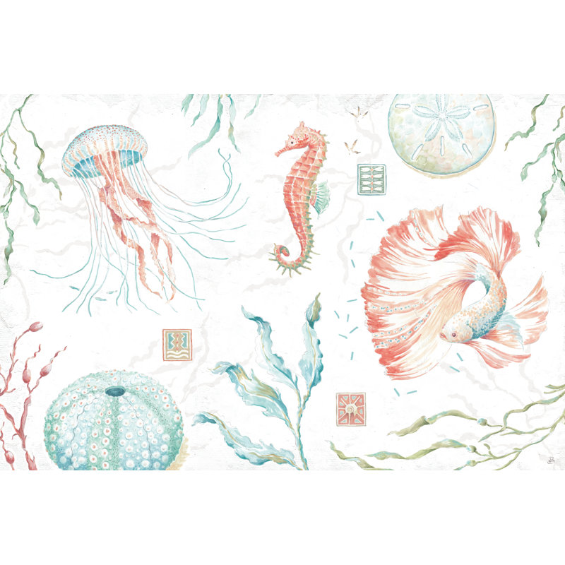 Delicate Sea I - Wrapped Canvas Print, 20cm H x 30cm W