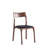 Moderno Modern Vegan Leather Upholstered Ash Wood Stackable Dining Side Chair in Black