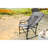 Heavy Duty Portable Camping Directors Chair - Grey Oversized With Side Table For Picnic, Beach, Lawn Fishing Folding Picnic-1679019303