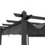 20 pi L 12 pi. Pergola en métal avec auvent